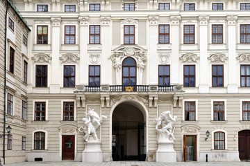 court of Hofburg palace in Vienna, Austria,Europe
