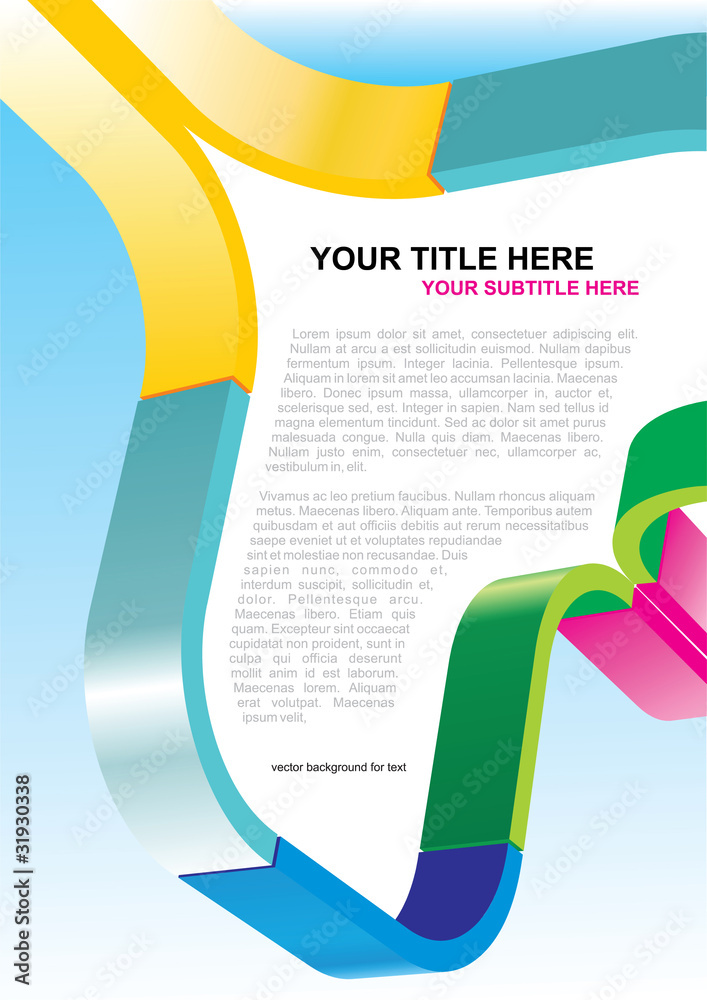 Aufkleber vector background for text