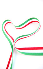 cuore italiano tricolore - 31931579