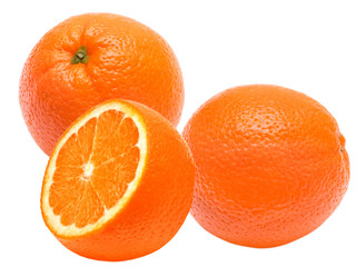 orange isolated on white background