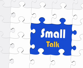 Fototapeta premium Konversation in Englisch Smalltalk