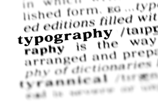 typography (the dictionary project)