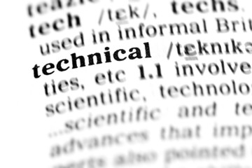 Fototapeta premium technical (the dictionary project)