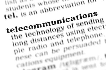 Fototapeta premium telecommunications (the dictionary project)