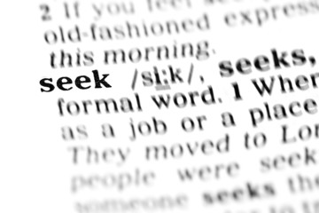 seek (the dictionary project)
