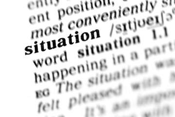 Fototapeta premium situation (the dictionary project)