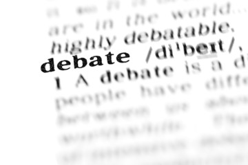Fototapeta premium debate (the dictionary project)