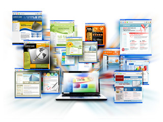 Internet Website Computer Laptop - obrazy, fototapety, plakaty