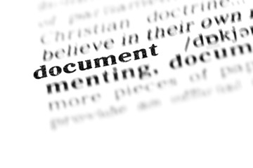 document (the dictionary project)