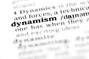 Fototapeta premium dynamism (the dictionary project)