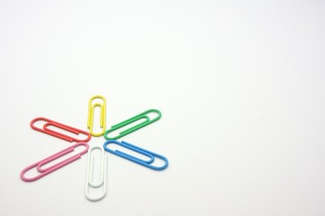 ペーパークリップ　カラー　星