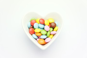 ハートのお皿 マーブルチョコレート