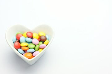 ハートのお皿 マーブルチョコレート