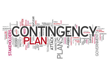 Word Cloud "Contingency Plan"