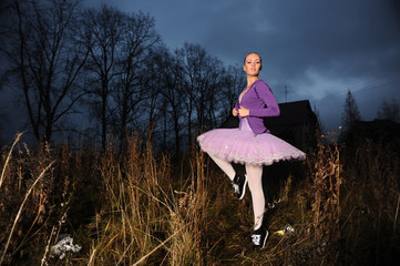 dancer in sneakers