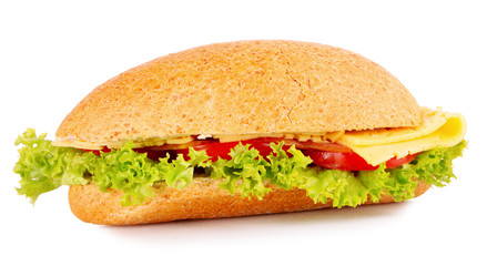 Sandwich isolated on white