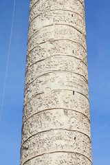 Trajan's Column in Rome, Italy