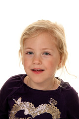 Naklejka premium Portrait eines Mädchens. Kinderkopf.