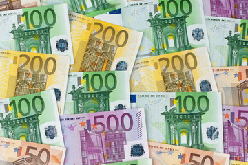 Obraz premium Viele Euro Geldscheine