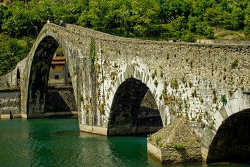Fototapeta na wymiar Diabelski Most Borgo Mozzano