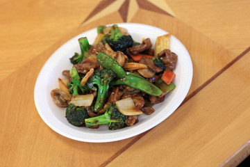 Salad in chinese restaurant