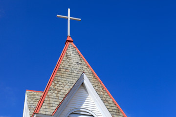 Top of rural church