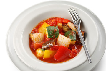 ratatouille , french vegetable stew dish