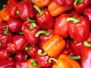 bunter Paprikahaufen