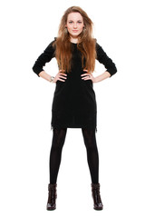 beautiful woman with long hair