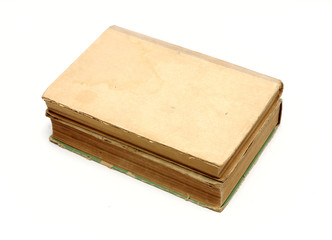 two old books on white background