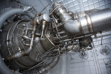 Rocket engine exposed