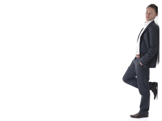 Wand lehnt lässig an der Wand