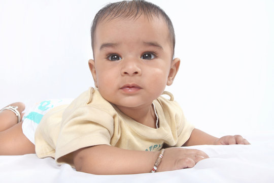 Portrait Of Indian Cute Baby
