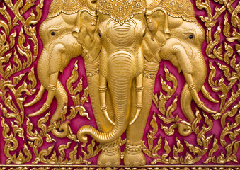 Fototapeta premium Buddha carved