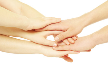 pile of hands