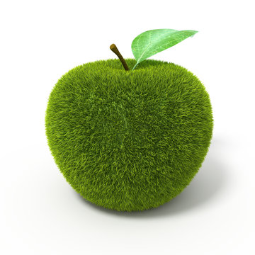 Grass green apple