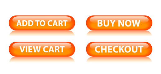 ADD TO CART | VIEW CART | BUY NOW | CHECKOUT Orange Web Buttons