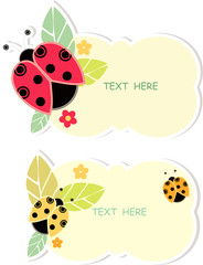 ladybug sticker set