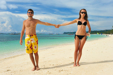 Couple on a beach