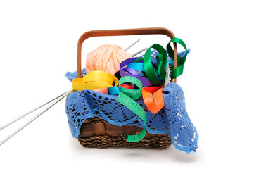 Basket of needlework