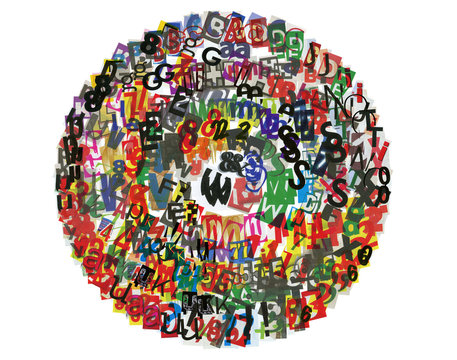 Newspaper abc circle