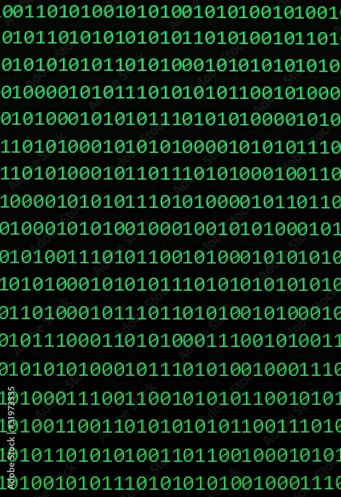 Poster binary numbers moder communication computer