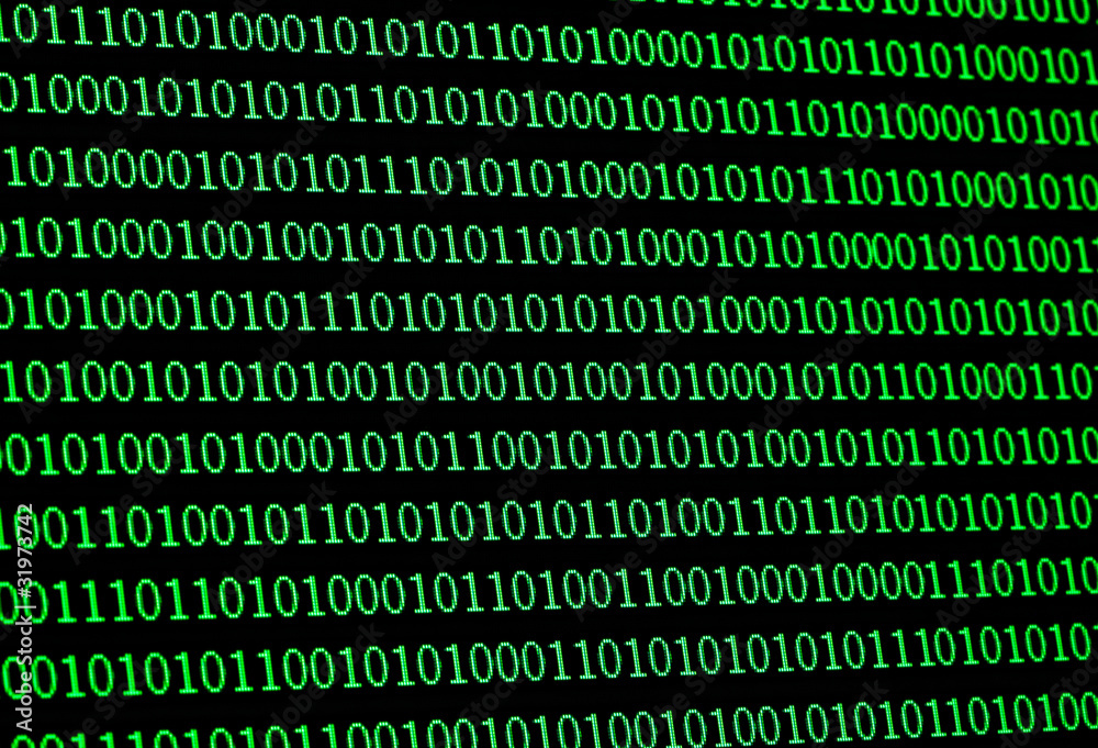 Poster binary numbers moder communication computer