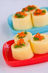 vegetarian food soft bean curd (Tofu)