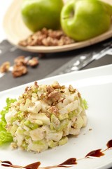 Salad from green apples