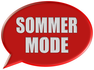 Sprechblase rot rund SOMMER MODE