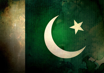 Grunge Pakistan Flag © EnginKorkmaz