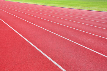 Fototapeta premium lanes of running track