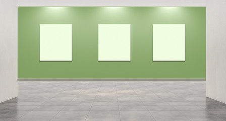 Interno vuoto con tele