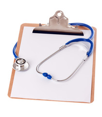 Clipboard and Stethoscope